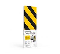OFITURIA Protection Garage Adhésive Droite 36x8 cm Noir/Jaune, Protection Portière Voiture, Mousse Garage, Protection Murale Antichoc (1 unité, 36x8 cm, Noir/Jaune)