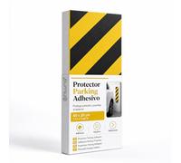 OFITURIA Protection Garage Adhésive Droite 40x20 cm Noir/Jaune, Protection Murale Garage, Mousse Protection Garage, Protection Voiture Mur (1 unité, 40x20 cm, Noir/Jaune)