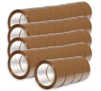 OFITURIA Ruban Adhésif pour Emballage, Ruban Marron, Ruban pour Emballage Cartons Déménagement et Envois, Ruban Adhésif pour Emballer, Bande Adhésive Sécurisée Résistante (50mmx66m, 36 rouleaux)