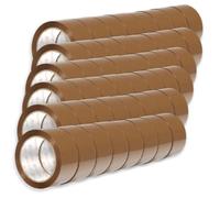 OFITURIA Ruban Adhésif pour Emballage, Ruban Marron, Ruban pour Emballage Cartons Déménagement et Envois, Ruban Adhésif pour Emballer, Bande Adhésive Sécurisée Résistante (50mmx120m, 48 rouleaux)
