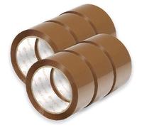 OFITURIA Ruban Adhésif pour Emballage, Ruban Marron, Ruban pour Emballage Cartons Déménagement et Envois, Ruban Adhésif pour Emballer, Bande Adhésive Sécurisée Résistante (50mmx120m, 6 rouleaux)