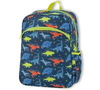 OFITURIA Sac à Dos Scolaire Garçon, Sac à Dos Adaptable à la Voiture, Bretelles Rembourrées Ergonomiques Matière Respirante, Sac à Dos Enfant avec Poche Avant et Poche Latérale (Jurasic)