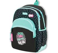 OFITURIA Sac à dos scolaire pour fille, sac à dos adaptable au chariot, grande capacité et double fermeture éclair, sac à dos avec pochette pour ordinateur portable, avec poche avant (HEY)