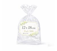 Ofituria Sachets Cellophane Transparents 12 x 18 cm, Sachet plastique Transparent pour kits cadeaux et douceurs - Sachets cadeaux pour Boutique, DIY, Événements, 1 Pack (100 Sacs)