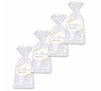 Ofituria Sachets Cellophane Transparents 4 x 25 cm, Sachet plastique Transparent pour bonbons et confiseries - Sachets cadeaux pour fêtes, Mariage, Baptême,4 Packs (400 Sacs)