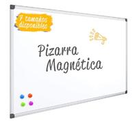 OFITURIA Tableau magnétique blanc 150 x 100 cm - Tableau effaçable à sec avec cadre en aluminium résistant - Matériel de montage inclus, idéal pour la maison, le bureau et l'école (150 x 100 cm)