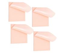 OFIXO Lot de 200 notes adhésives transparentes (7,6 x 7,6 cm), rose OFIXO transparent pour planificateur, bureau, école, enseignant, étudiant