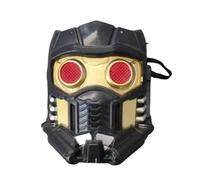 OFKAFEZV Masque en latex pour Halloween Casque Halloween Masque fête de luxe Noir Halloween Costume Cosplay Carnaval Fête Accessoires Enfants