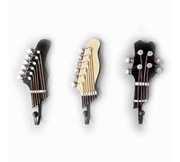 OFKPO 3 pcs Creative Mur Monté Cintre Salle de Bain Serviette Rack Forme de Guitare Vintage résine Crochets