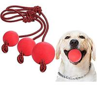 OFKPO 3 pcs Jouets pour Animaux de Compagnie, Jouets pour Chien avec Corde de Balle en Caoutchouc, Jouets à Mâcher pour Chats d'Entraînement
