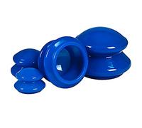 OFKPO 4 pcs Silicone Vacuum Cupping Cups Set, Vacuum Bombement Tasse et Ventouse pour Draguer Le Méridien, Soulager Les Rhumatismes, Réduire la Fatigue, Façonner Le Corps