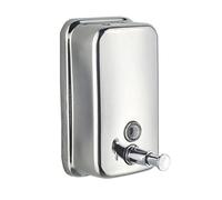 OFKPO 500ml Distributeur de Savon Mural, Distributeur de Savon Salle de Bain en Acier Inoxydable ou Cuisine Boîte de Savon Liquide Manuel Fixé