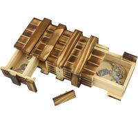OFKPO Casse-tête en Bois, Boîte avec Tiroir Secrète, Jouet Educatif pour Enfants