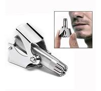 OFKPO Coupe-Poils Nez, Acier Inoxydable Tondeuse Manuel de Poils de Nez et Oreille de Nettoyage Outil Portable