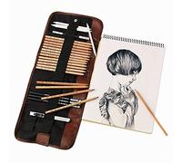OFKPO Crayons de Dessin, Set Crayon Dessin et Croquis 18 Pièces Art Supplies avec Esquisse Gomme Crayons pour Enfants Adultes Professionnels