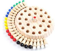 OFKPO Jeux de Mémoire en Bois, Échecs de Mémoire pour Enfant Jeu de Réflexion Jouets Educatifs pour Enfants et Adultes de l'éducation Préscolaire