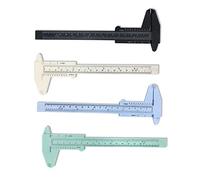 OFKPO Lot de 4 Plastique Pied à Coulisse, Vert Bleu Blanc Noir, 6"/150 mm