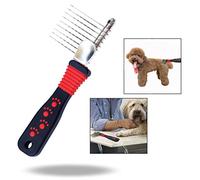 OFKPO Peigne de Toilettage pour Chiens et Chats, Peigne pour Animal Domestique et Brosse Râteau de Toilettage pour Chien, Toilettage Accessoires pour Animaux