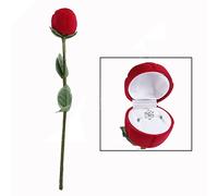 OFKPO Roses Fleur Forms Anneaux Bijoux Boîte, Boîte de Cadeau de la Saint-Valentin et Boîte à Bagues de Mariage