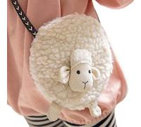 OFKPO Velvet Kids Sacs à Main Petite Fille Sac à Bandoulière Sacs à Main, Beige