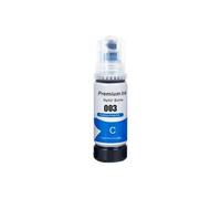 OFKSEWPA 003 Colorant à Encre Recharge Bouteille en Vrac à Base d'eau Couleur Compatible avec L3100 L5196 L3110 L3150 Imprimantes(70ml Cyan)