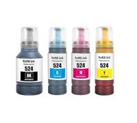 OFKSEWPA 524 T524 Bouteille à Base d'eau Recharge Incre Compatible avec L6490 L15150 L15160 Imprimantes Refipillable Encre Bottle(2 Set)