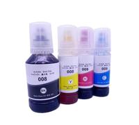 OFKSEWPA Bouteille d'encre de Recharge à Base d'eau Compatible avec L4690 L15150 L15160 Imprimantes 008 Color Pigment Tinta(1 Set 4pcs)