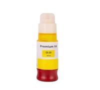 OFKSEWPA Recharge de Recharge Compatible Bouteille à Base d'eau pour GM2040 GM4040 L'imprimante Fonctionne avec GI30 GI-30 GI50 GI-50 GI40 GI-40 GI 30 40 50 Modèles(Yellow 1pcs)