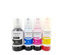 OFKSEWPA RECHETTE DE L'encre DGT 504 T504 Couleur de Bouteille à Base d'eau Compatible avec L4150 L4160 L6161 Imprimantes(1 Set 4pcs)