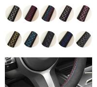 OFLNDHXTXB Housse de Volant en Cuir Compatible avec Porsche Cayenne S Macan | Leather Compatible avec Porsche Cayenne Base, E-Hybrid S, 918 Spyder, 718 Boxster, Cayman, 911(LightBlue)