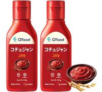 O'Food Gochujang Gochujang Herbes coréennes, bouteilles de 300 g x 2, nourriture coréenne, usage commercial, épices, type bouteille, Gochujang fête des mères