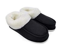 ofoot Chaussons Mocassins pour Femme en Micro Daim Doublure en Peluche Chaude avec Semelle intrieure en Mousse Sponge Chaussons Antid rapante