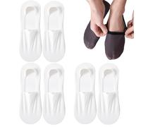 Oforest 3/4/6 Pair Packs Velthentic Socks Invisible Breathable Anti-Slip Socks, Lightweight Breathable (FR/ES, Alpha/lettres, Taille unique, Taille normale, Taille normale, 3Pair-E)