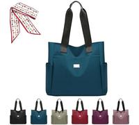 Oforest Gloryboom Bag, Large Capacity Water Repellent Multi Pocket Nylon Shoulder Bag, Casual And Versatile (Blue)