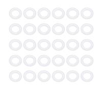 Ofowin Lot de 30 joints toriques en silicone blanc 6,5 mm de diamètre extérieur 3,5 mm ID 1,5 mm de large, joints d'étanchéité métriques VMQ pour couvercles de tasses, cafetière, raccord de brassage