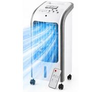O'FRESH Rafraichisseur d'air silencieux - Portable grace à ses roulettes - Ventilateur à évaporation, rafraichit instantanément - Télécommande - Timer - Assainit l'air ambiant des polens et poluants