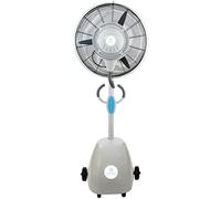 O'FRESH Ventilateur Brumisateur Terrasse Design Haute Performance pour Extérieur - Ventilateur sur Pied 200 cm + Système de Brumisation - Repousse les moustiques et nuisible volants - Capacité : 80 m²