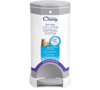 OFT Litter Champ Système d'élimination de la litière pour chat en plastique sans odeur, 12 litres, gris