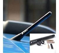 Ofustar radio AM/FM Signal TRD en fibre de carbone Noir en alliage d'aluminium à vis Mât d'antenne de voiture 11,9 cm pour Toyota Highlander Yaris Camry 4Runner Tacoma Rav 4 Corolla Sienna tous Modèle