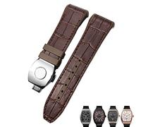 OFWAX Bracelet de montre Franck Muller 28 mm en cuir de vachette et silicone avec boucle pliable en caoutchouc et nylon pour homme, 28mm, Acétate, Pas de pierre précieuse