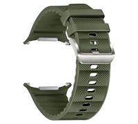 OFWAX Bracelet en Nylon et Silicone pour Samsung Galaxy Watch Ultra, 47mm, Bracelet de Sport fonctionnel(Army green)