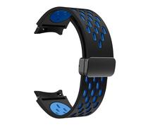 OFWAX Bracelet en silicone 20 mm pour Samsung Galaxy Watch 7 6 5 4 40 mm 44 mm 5Pro 45 mm Boucle magnétique sans espaces Bande 6 Classic 43 mm 47 mm 42 bracelets de montre(BU-B,Watch 5 Pro 45MM)
