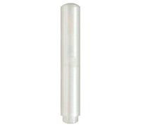OFWAX Mini stylo plume translucide Pearl Series Eyedropper pour adultes, étudiants, écriture quotidienne, voyage, stylo à encre format de poche (blanc perle, pointe F 0,5 mm)