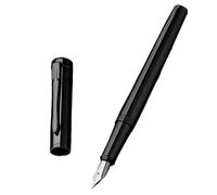 OFWAX Stylo plume EF/F à pointe extra fine en métal Forêt noire pour bureau, calligraphie, écriture (0,38 mm-3)