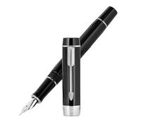 OFWAX Stylo-plume en résine à pointe F avec convertisseur - Stylos à encre d'écriture professionnelle - Fournitures scolaires et de bureau (09, EF)
