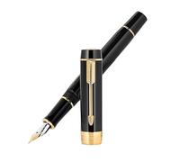 OFWAX Stylo-plume en résine à pointe F avec convertisseur - Stylos à encre d'écriture professionnelle, fournitures scolaires et de bureau (10, plié)