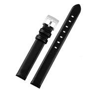OFWAX Véritable sangle en cuir pour Swarovski 5158517/5158544/5158972 WatchAccessories Bracelet de mode 12 mm STRAPE DE MONTRATION DE MONTRE(Black silver)