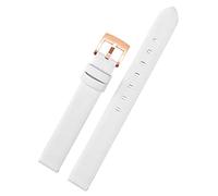 OFWAX Véritable sangle en cuir pour Swarovski 5158517/5158544/5158972 WatchAccessories Bracelet de mode 12 mm STRAPE DE MONTRATION DE MONTRE(White rose gold)