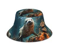 OFYGJFB Bonnet d'hiver pour homme et femme - Design personnalisé unique, chaud et élégant - Orca Ocean Breach, Ocean Seal Peace, M/L