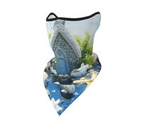OFYGJFB Cache-cou de protection pour le visage The church in fantasy, cagoule, masque, coupe-vent, respirant, pare-soleil pour homme et femme, ski, randonnée, cyclisme, sports de plein air